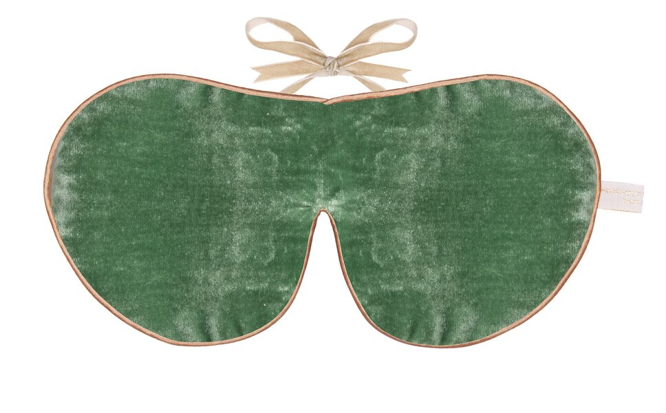 Velvet Lined Lavender Sleep Mask Jade Silk Velvet - Holistic Silk